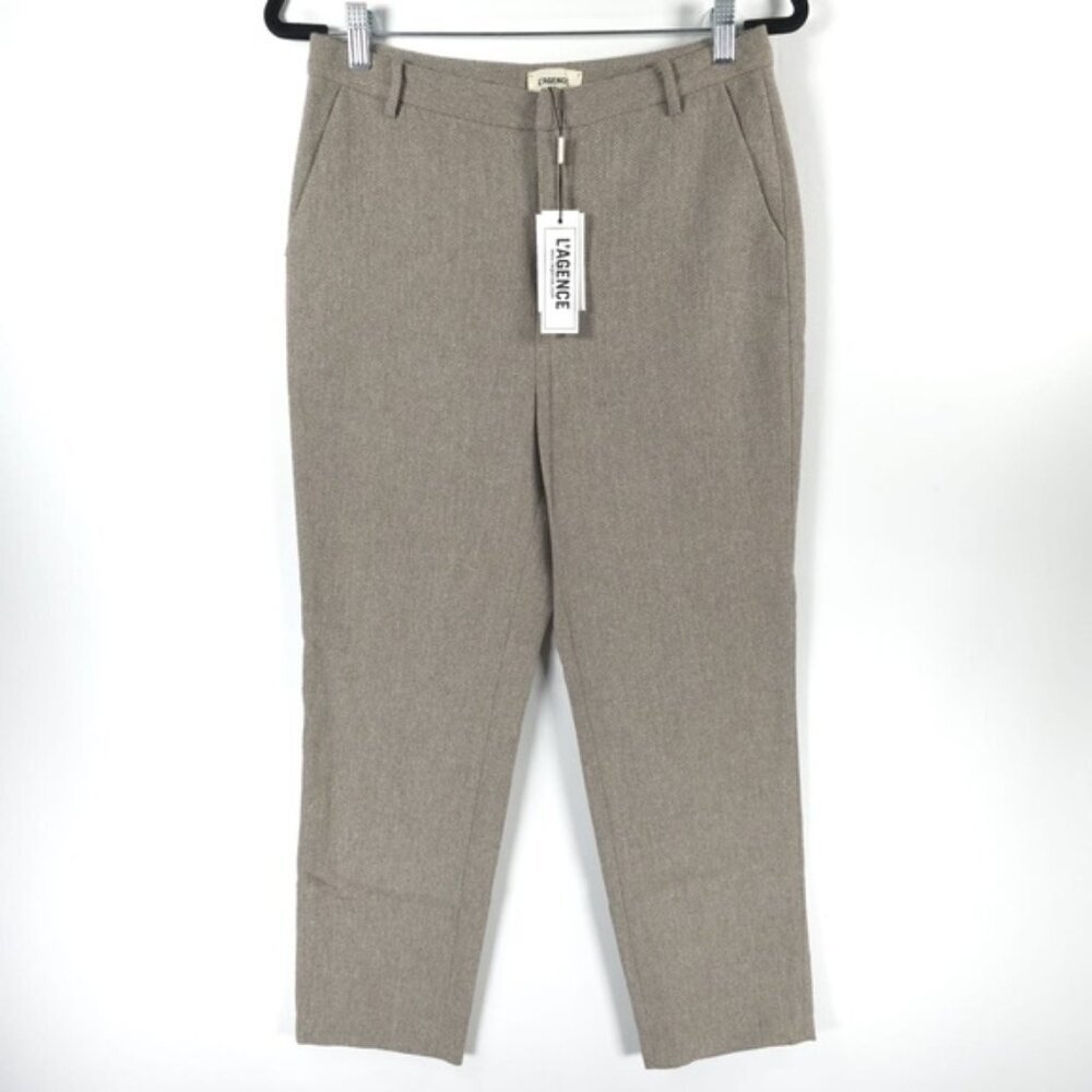 NWT L’AGENCE WOOL Blend‎ LUDIVINE TROUSER TAGR LAGE2530FOK Size 6